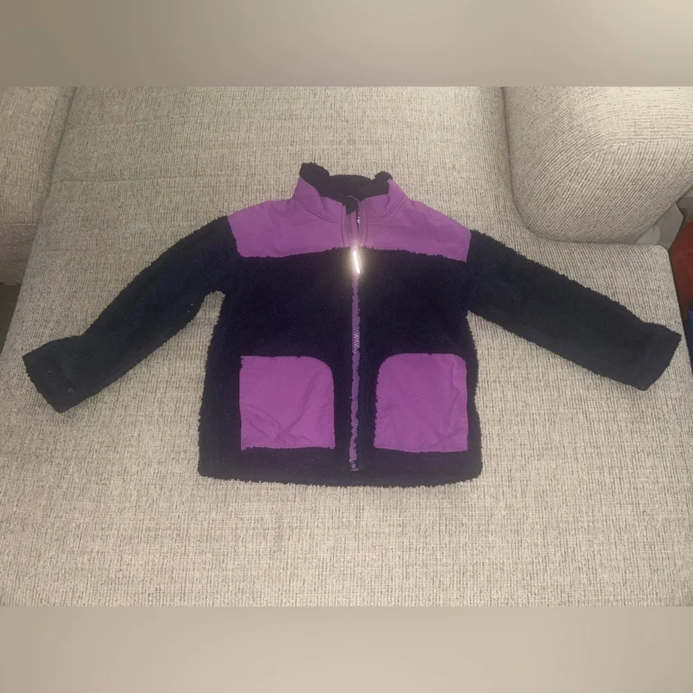 Cat & Jack Purple and Black Kids Puffer Jacket